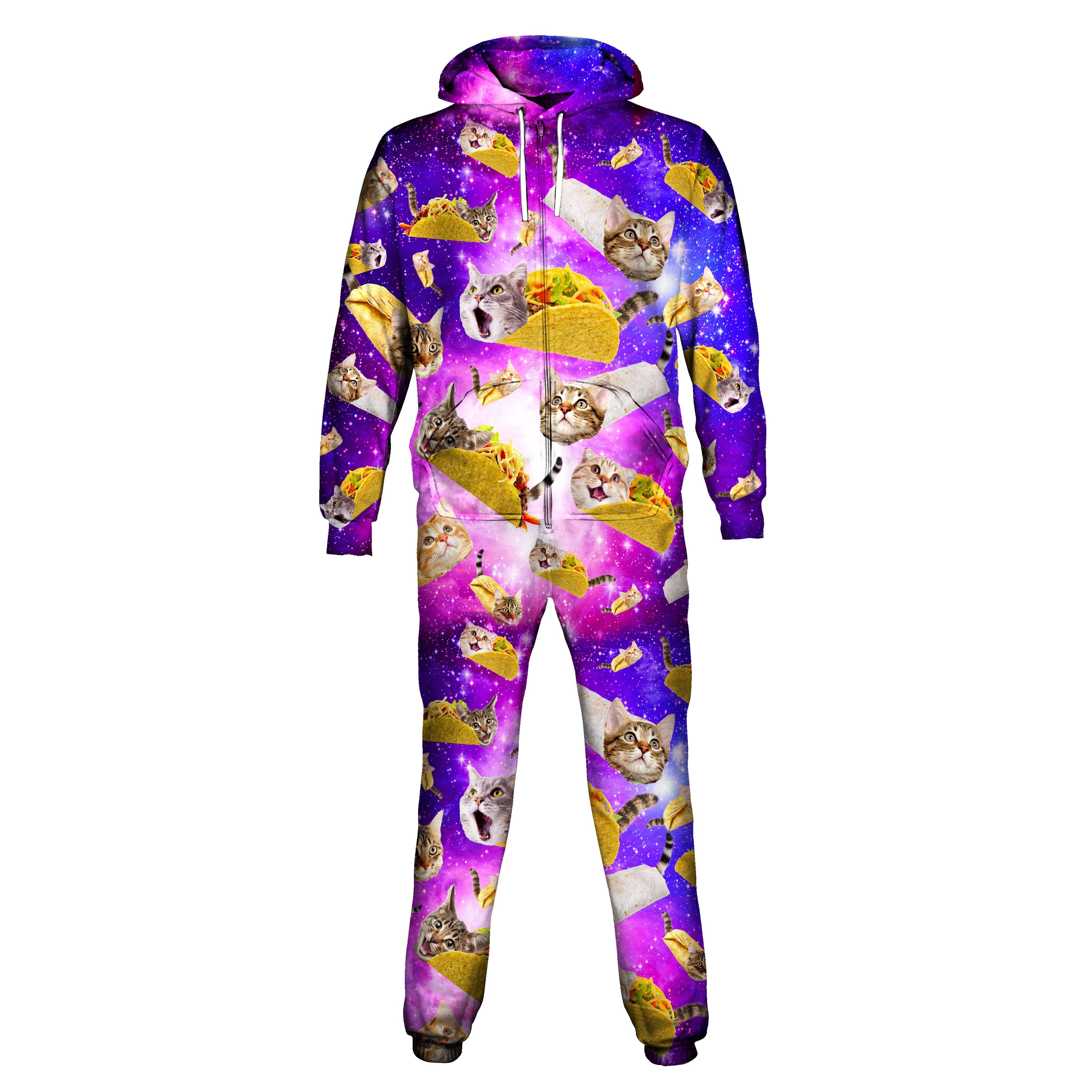 Tacos and Cats Purple Onesie