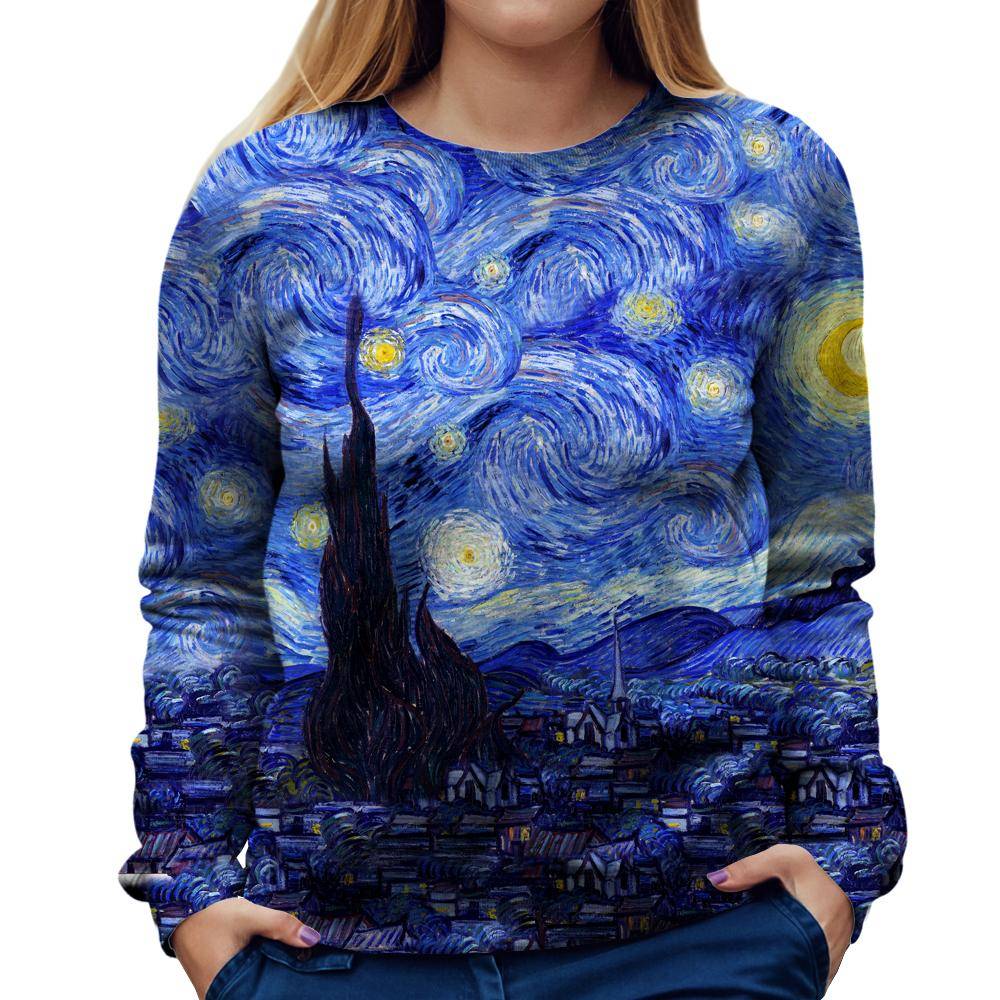 Van gogh starry night sweatshirt sale