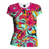 Teal Liquid Womens T-Shirt