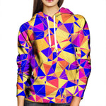 Triangles Womens Hoodie