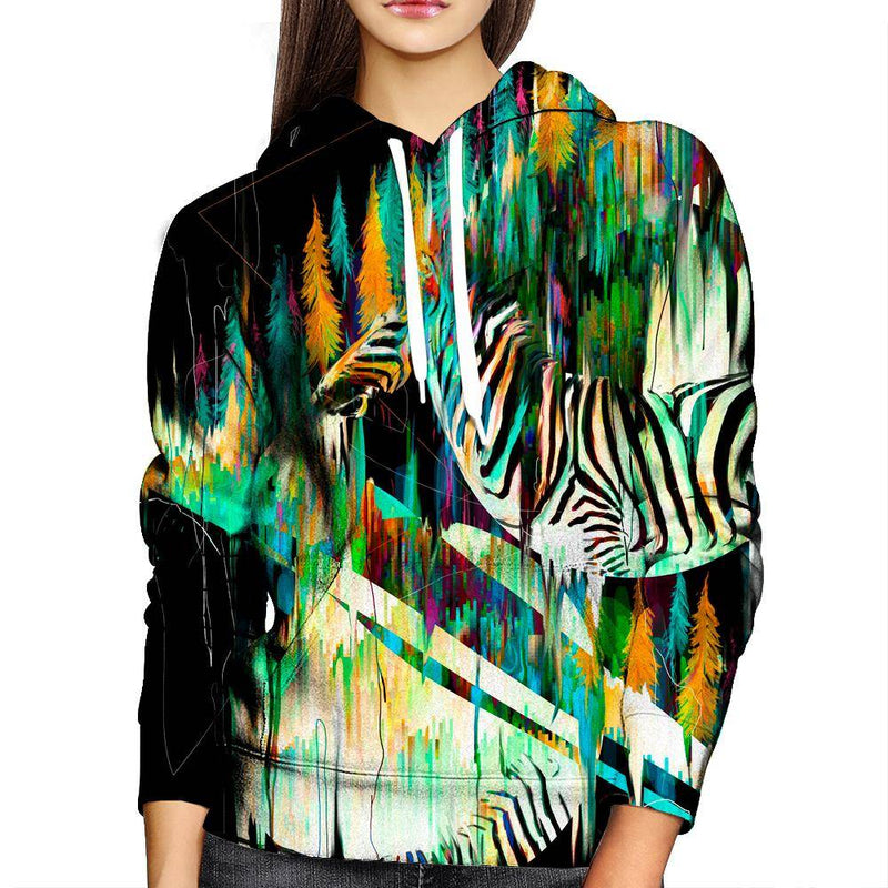 Zebra Womens Hoodie