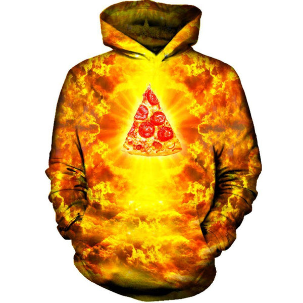 Pizza discount fire hoodie