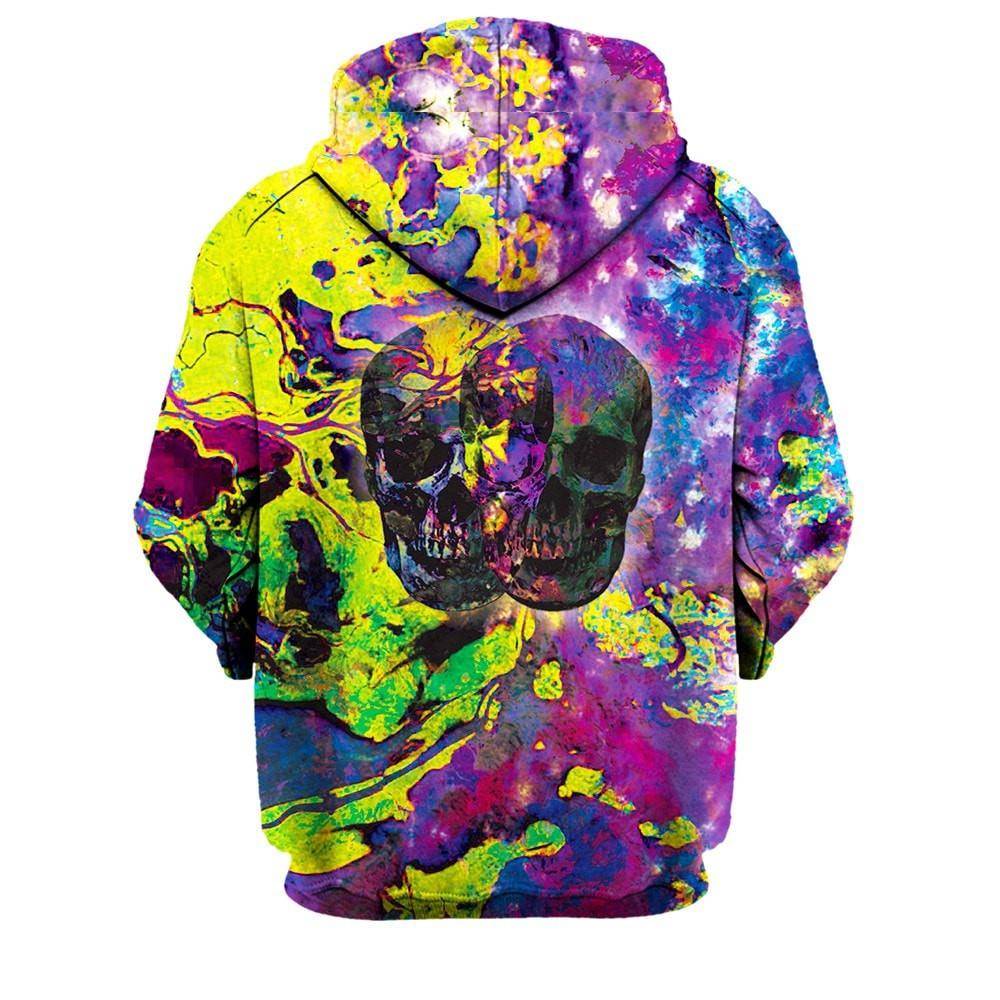 Distorted Skull Hoodie – On Cue Apparel