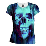 Painted Skull Womens T-Shirt